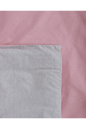 Pink Grey Double Sided Double Sheet Duvet Cover Set ÇiftNevresimtk - 6