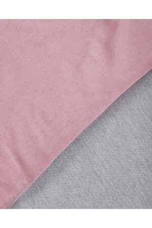 Pink Grey Double Sided Double Sheet Duvet Cover Set ÇiftNevresimtk - 8