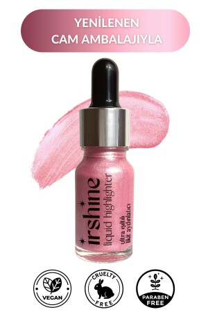 Pink Liquid Highlighter - Pink Liquid Highlighter - Shine With Me - Vegan - Tierversuchsfrei - 10 ml - 1