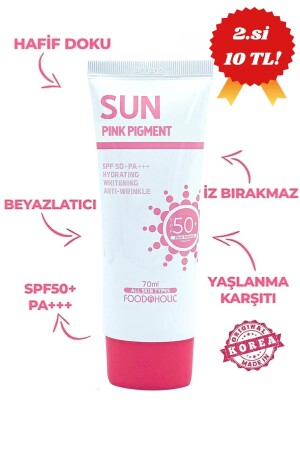 Pink Power Non-Sticky Spf50 Pa Uva/uvb Sonnencreme mit Adenosin 70 ml - 2