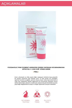 Pink Power Non-Sticky Spf50 Pa Uva/uvb Sonnencreme mit Adenosin 70 ml - 5