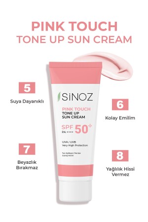 Pink Touch SPF 50 Skin Brightening Tone Equalizing Pink Face Sonnencreme 50 ml für alle Hauttypen - 6