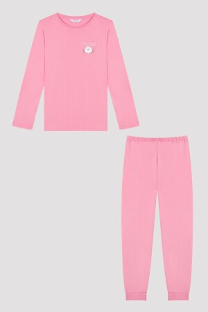 Pinky Monster CK Langarm-Pyjama-Set für Mädchen, zweiteilig, PNWTH1U223SK-MIX - 3