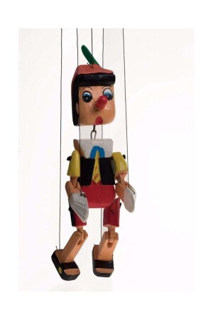 Pinocchio-Schnurpuppe aus Holz TYFPN989898 - 1