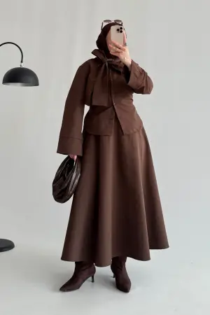 Pinterest Manu Etek Takım Kahve - Nuuwears