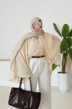 Pinterest Naturleinenhemd Vanille - Nuuwears