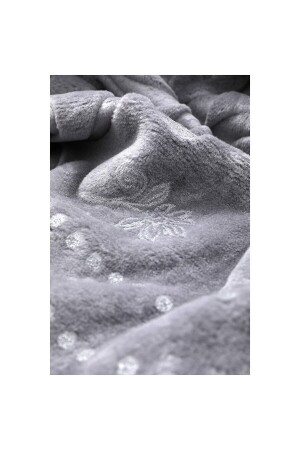 Pırıltı Embos Çift Kişilik Battaniye (PATİK HEDİYELİ) - Duman F931 - 3