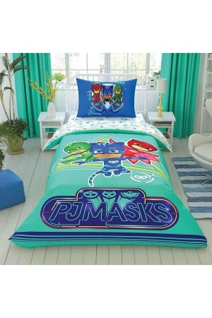 Pj Masks Move Lisanslı Nevresim Takımı Tek Kişilik Lastikli 160 Cm X 220 Cm 8682475091299 - 1