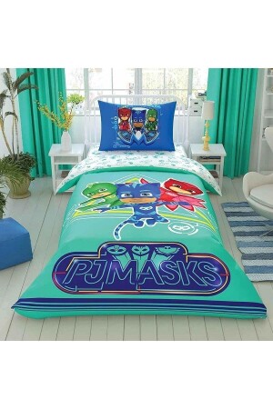 Pj Masks Move Lisanslı Nevresim Takımı Tek Kişilik Lastikli 160 Cm X 220 Cm 8682475091299 - 3