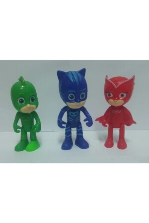 Pj Masks Pijamaskeliler Box-Set mit 3 Katzen-Kind – Eidechsen-Kind – Eulen-Mädchen - 3