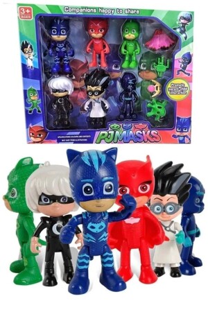 PjMasks Pijamaskeliler 10-teilige Figur + 5-teiliges Avengers Spiderman Thanos Ironmon Captain America Spielzeugset - 3