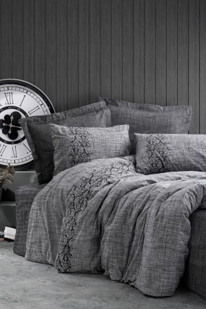 Plain Tek Kişilik Nevresim Takımı Sooty Gri TYC00553707429 - Cotton Box