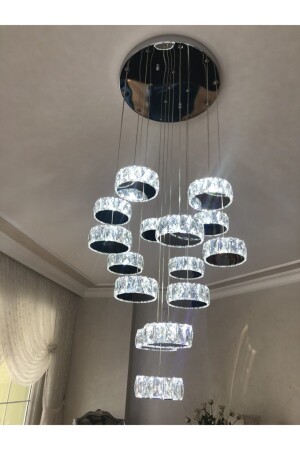 Plaket Kristal Taş Işlemeli 304 Krom Paslanmaz Ledli AL-6167-KS - 4