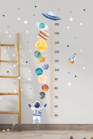 Planeten-Höhenmesser-Wandaufkleber für Kinderzimmer, PG-CS136 - 2