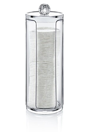 صندوق تخزين القطن من المكياج من قناة القماش الشفافة - Plasart