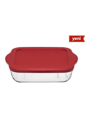 زجاج من (MNZ-Square) بيكسيركس مع غطاء بلاستيكي 59024KP - Paşabahçe