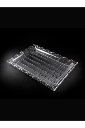 Plastik Kristal Servis Tepsisi 1 Adet - Sert Mika Kullan At - 14Süs