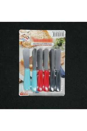 Plastik Saplı Kahvaltı Ve Tereyağı Bıçağı ( 6 Lı ) - Kozart