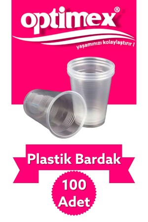 Plastikbecher für Haustiere, 100 Stück – 180 cc Wasserglas - 2