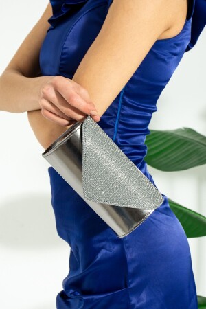 Platin Simli Abiye Çanta Portföy Clutch Çanta platinlbblsimli - efnanstore