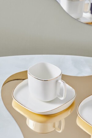Plato Set mit 6 Kaffeetassen aus Porzellan, 90 ml, 153. 03. 06. 8327 - 4