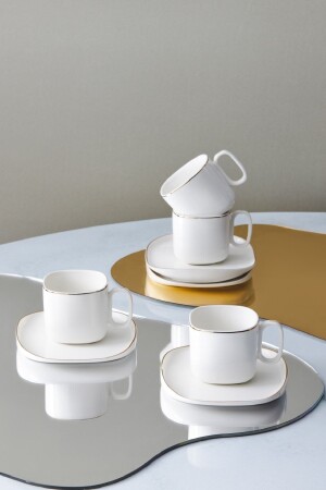 Plato Set mit 6 Kaffeetassen aus Porzellan, 90 ml, 153. 03. 06. 8327 - 1