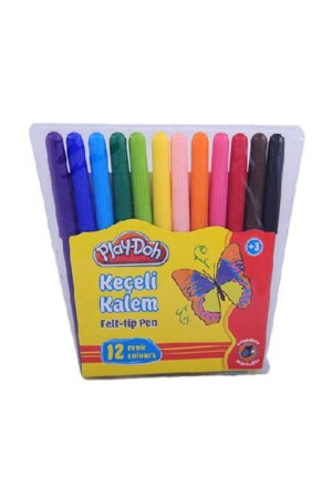Play-doh 12 Renk Keçeli Kalem 2 Mm Ke005 - 1