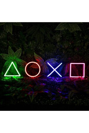 Playstation Shapes Neon-LED-Dekorationsbeleuchtung ps - 2