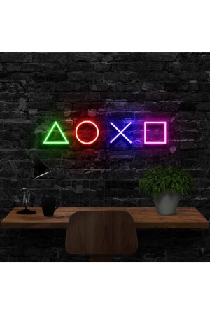 Playstation Shapes Neon-LED-Dekorationsbeleuchtung ps - 3