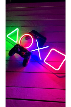 Playstation Tuş Takımı Neon Led - 3