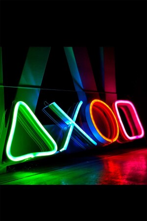 Playstation Tuş Takımı Neon Led - Vinyuup
