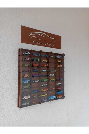 غطاء MNZ-Plexiglass لعبة سيارة رف، 1/64 مقياس خشبية رف السيارة 200606 - CrDesign