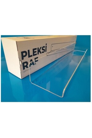 Pleksi Raf Şeffaf (en:45cm) X 10cm (genişlik) 4mm Pleksiden Üretilir - 4