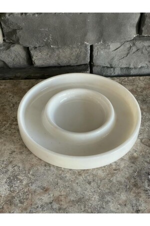 المرمار الطبيعي الأبيض من صنع يدوي - لوحة عرض Pln010008 - Polen Stone