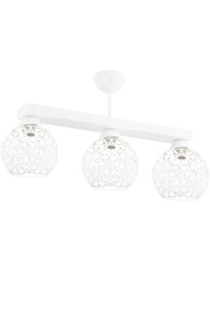 MNZ-Plofonyer Seljuk Motif Model Retro Rustic Chandelier LMBDR3534WHTDİK - Lambadar