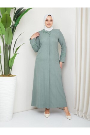 Plus Size Mother Summer Damen Sommermantel Abaya 3910-1 - 1