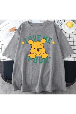 Plus Size Special Production Love Me Pooh bedrucktes Oversize-Damen-T-Shirt aus 100 % Baumwolle - 1