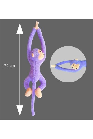 Plüschaffe, Schlaf- und Spielgefährte mit klebrigen Händen – 70 cm große Affensohle - 2