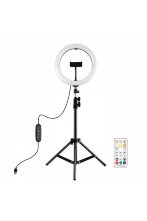Polham 110 cm ferngesteuertes, verstellbares RGB-Licht-Stativ für Live-Übertragungen und Videoaufnahmen, Selfie-Licht-Set 1135023 - 1