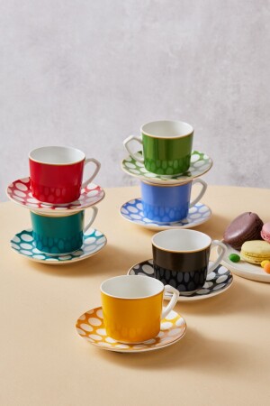 Polka Dot Set mit 6 Kaffeetassen 80 ml 153. 03. 06. 9951 - 1