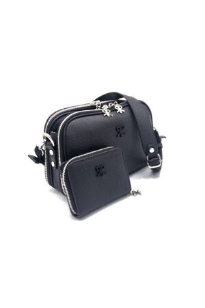 Polo Damen-Taschen-Geldbörsen-Kombination in Schwarz TM3011 - 8