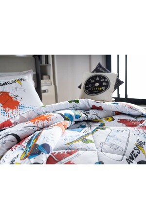 Poly Cotton Awesome Schlafset Orange – Einzelbett - 3