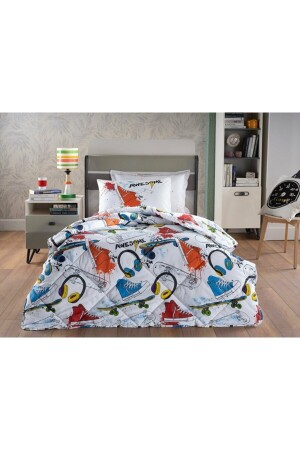 Poly Cotton Awesome Schlafset Orange – Einzelbett - 4