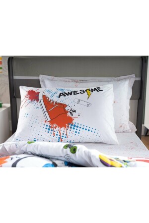 Poly Cotton Awesome Schlafset Orange – Einzelbett - 5