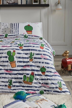 Poly Cotton Cactus Uyku Seti Yeşil - Tek Kişilik - 4