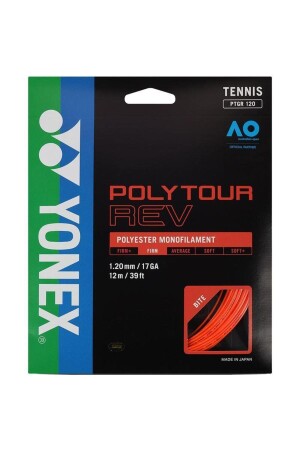 Poly Tour Rev 1. 20 12M orangefarbene Tennissaiten - 1