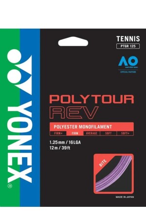 Poly Tour Rev 1.25 12M Mor Tenis Kordajı - 1