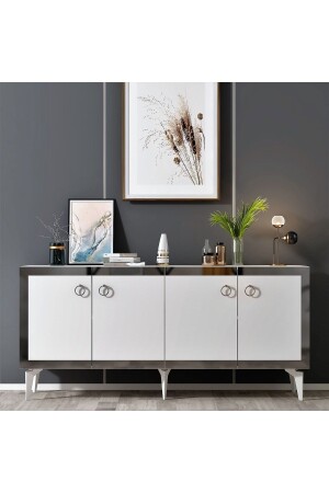 مـنـز بـوني كـونسول مع 4 أبواب و شـرفات - DEMONTE DECOR