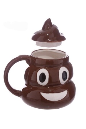 Poo Cream Poop Emoji Keramiktasse - 1