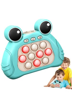 Popit Işıklı Oyun Stres Giderici Çocuk Fidget Kabarcık Elektronik Hızlı Quiçk Push Yeşil - 2